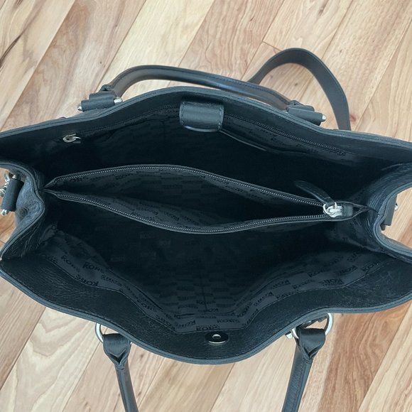 Michael Kors Hamilton Black Tote 38T1YHMT3L - Picture 5 of 9